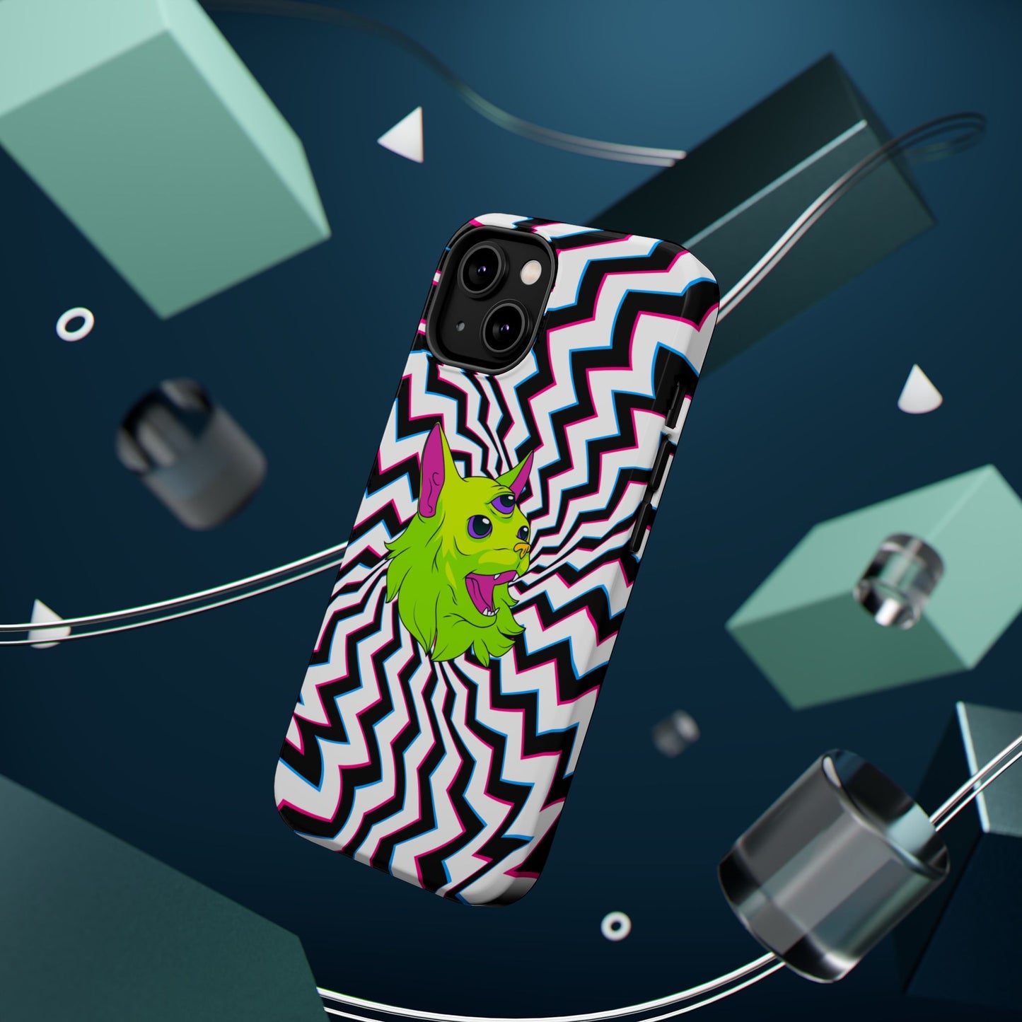 Vibrant Alien Cat Magnetic Phone Cases