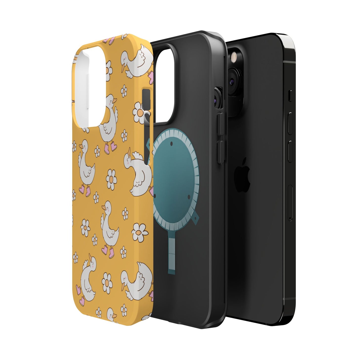 Charming Duck Pattern Magnetic Phone Case