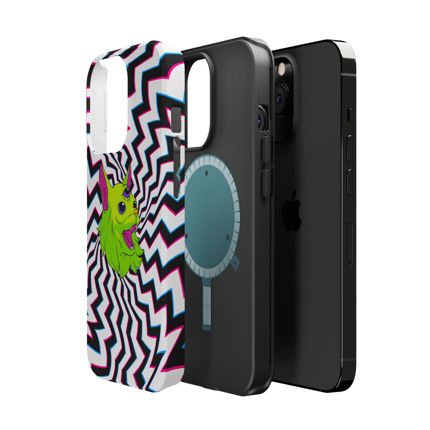 Vibrant Alien Cat Magnetic Phone Cases