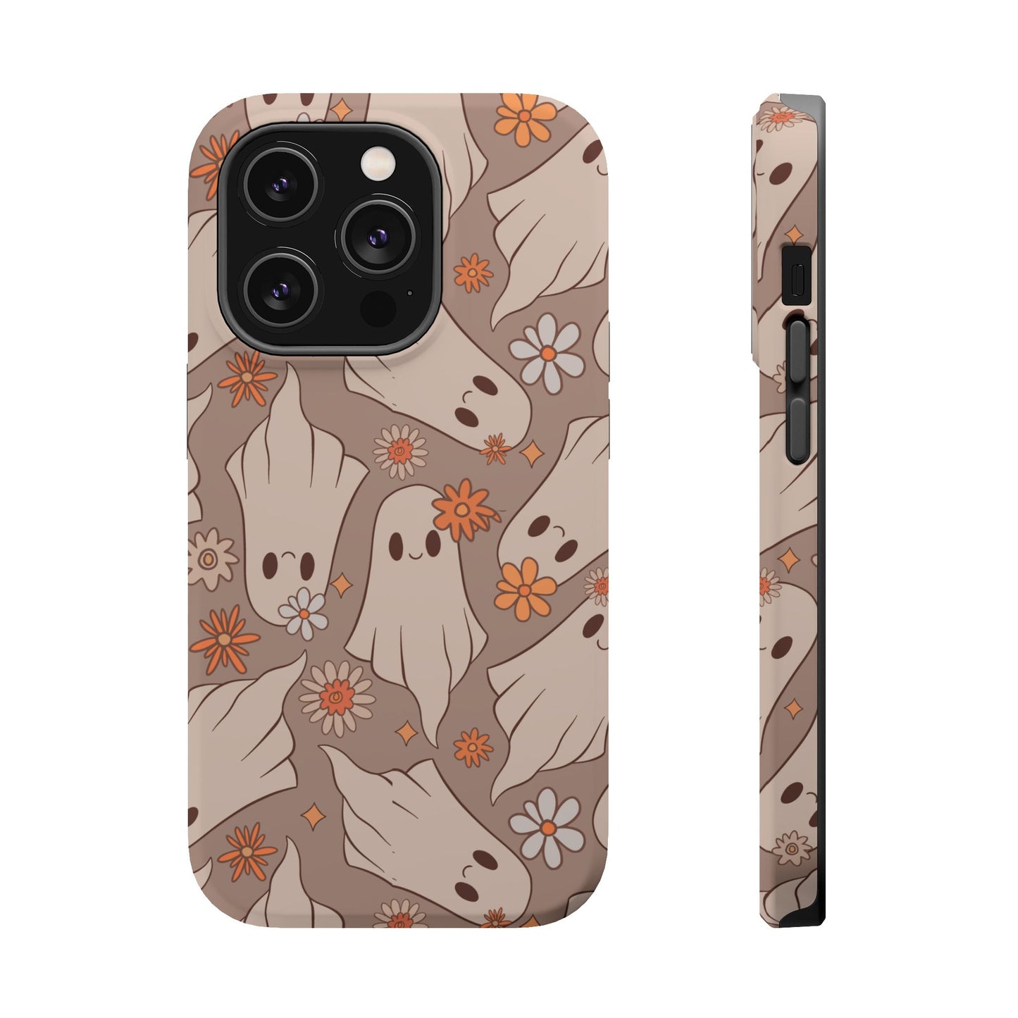 Ghostly Floral Magnetic Phone Cases