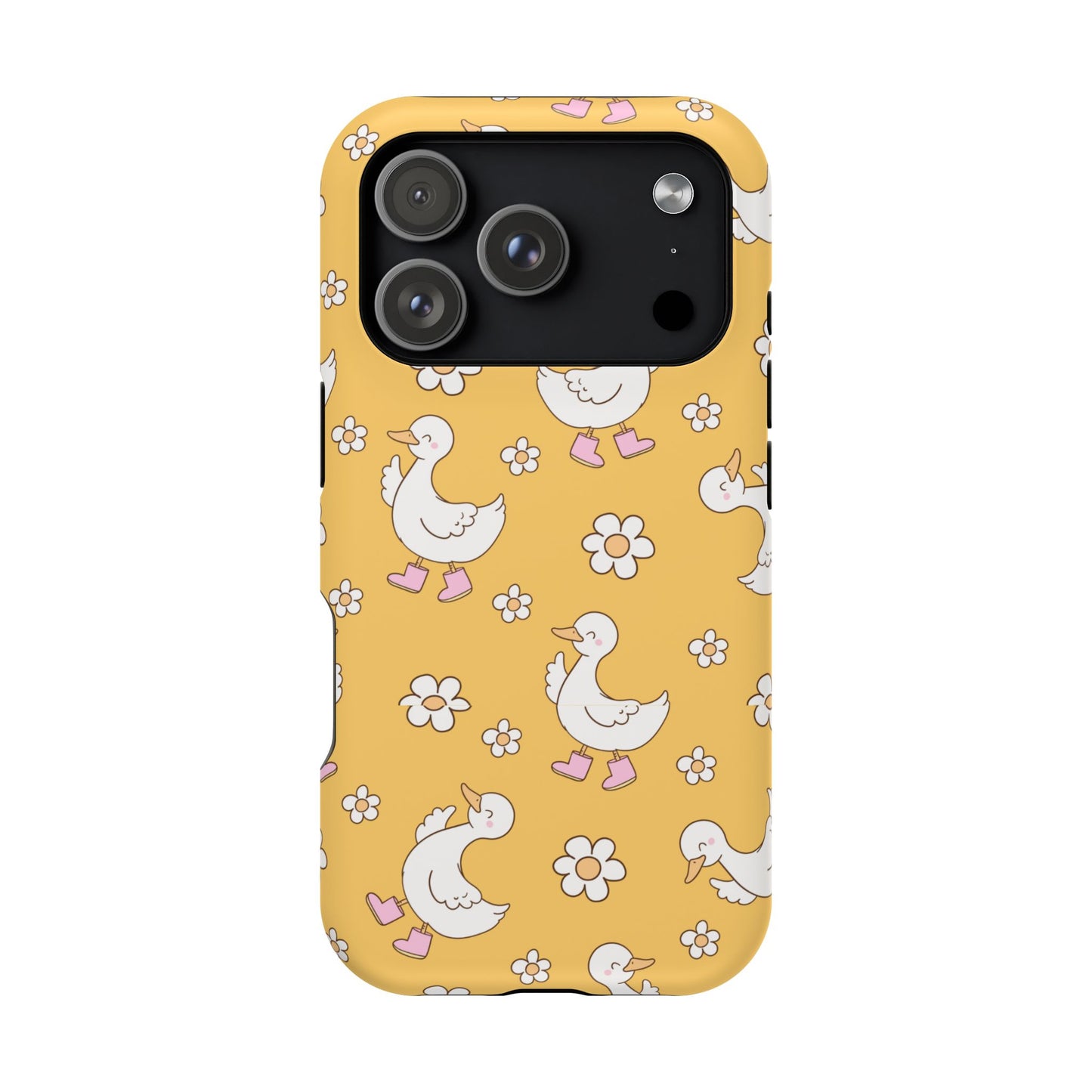 Charming Duck Pattern Magnetic Phone Case