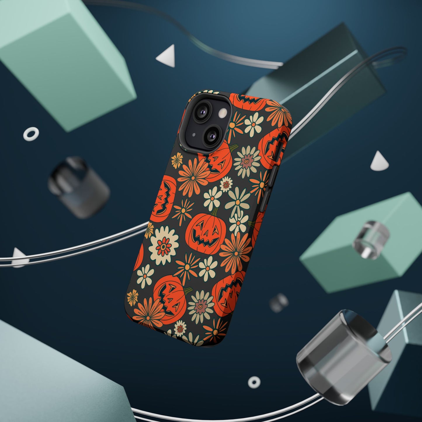 Pumpkin Floral iPhone Case