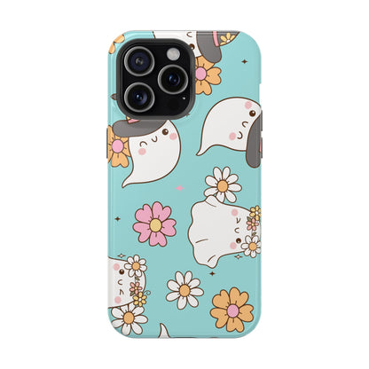 Cute Floral Ghost Magnetic Phone Case