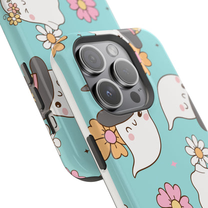 Cute Floral Ghost Magnetic Phone Case