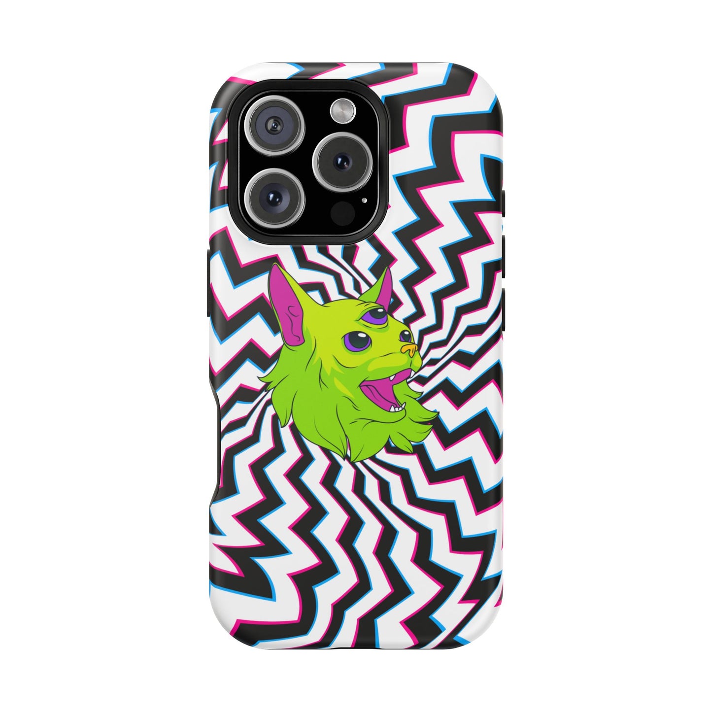 Vibrant Alien Cat Magnetic Phone Cases