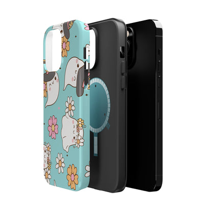 Cute Floral Ghost Magnetic Phone Case