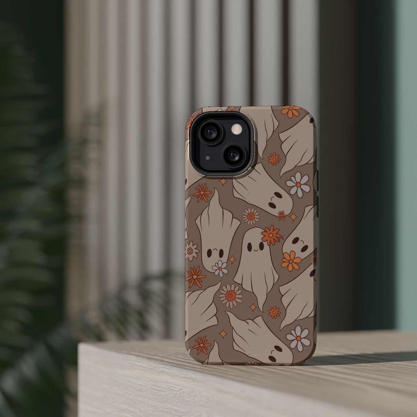 Ghostly Floral Magnetic Phone Cases