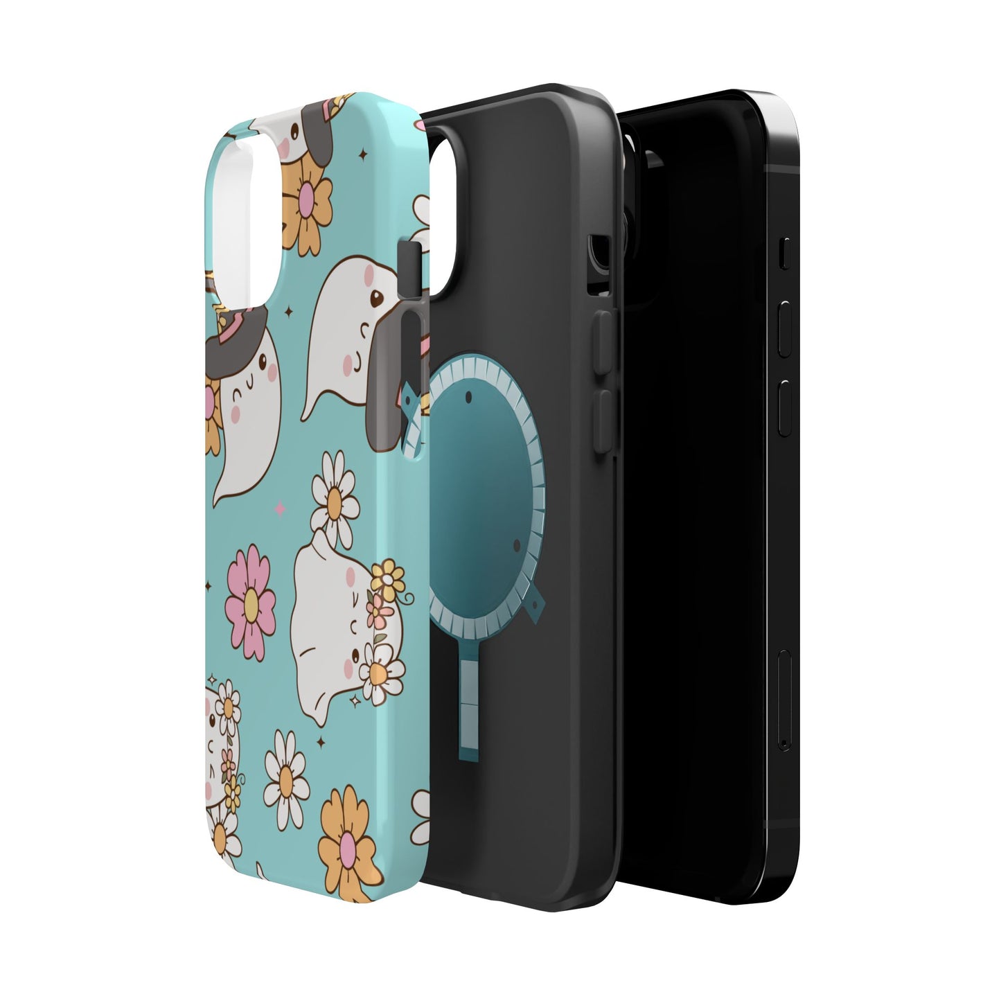 Cute Floral Ghost Magnetic Phone Case