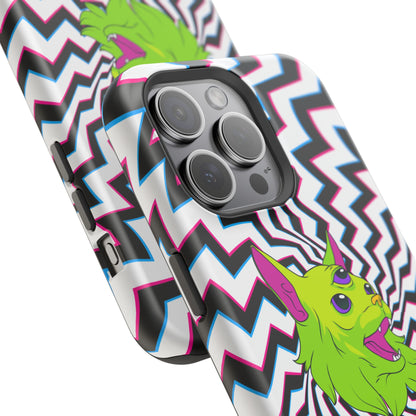 Vibrant Alien Cat Magnetic Phone Cases