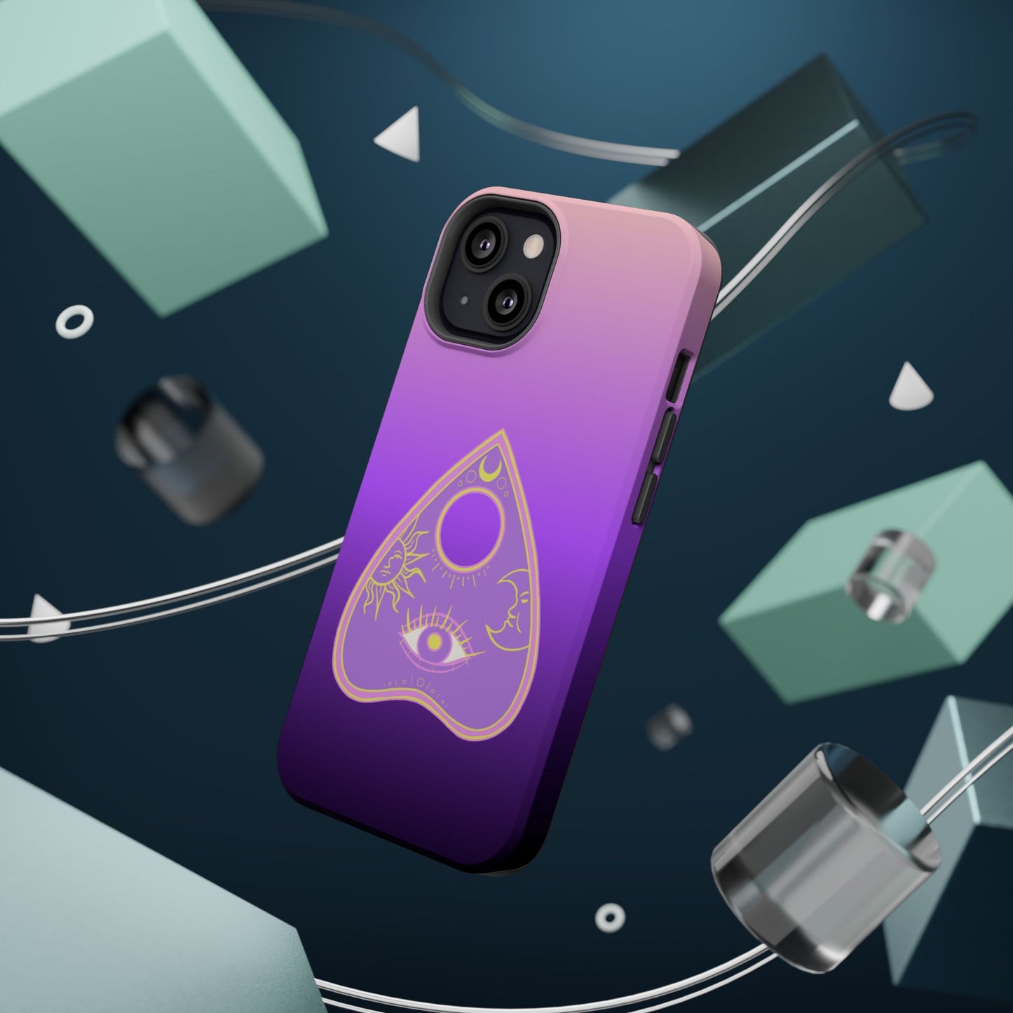 Purple Gradient with Planchette and Celestial Design