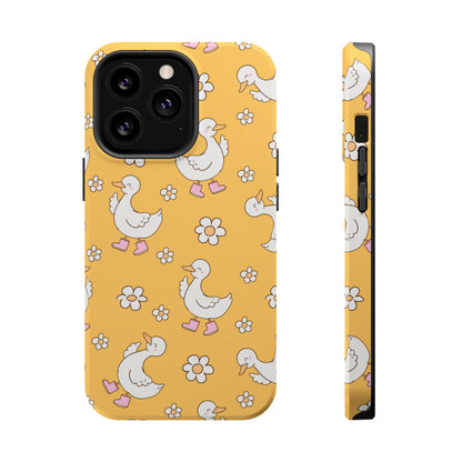 Charming Duck Pattern Magnetic Phone Case