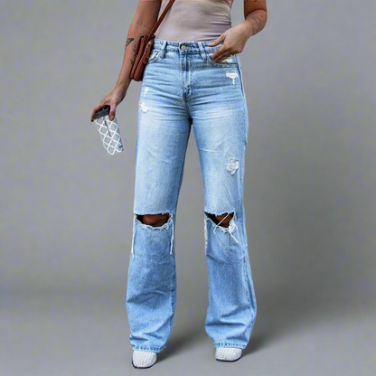 The Siena High-Rise Distressed Jean