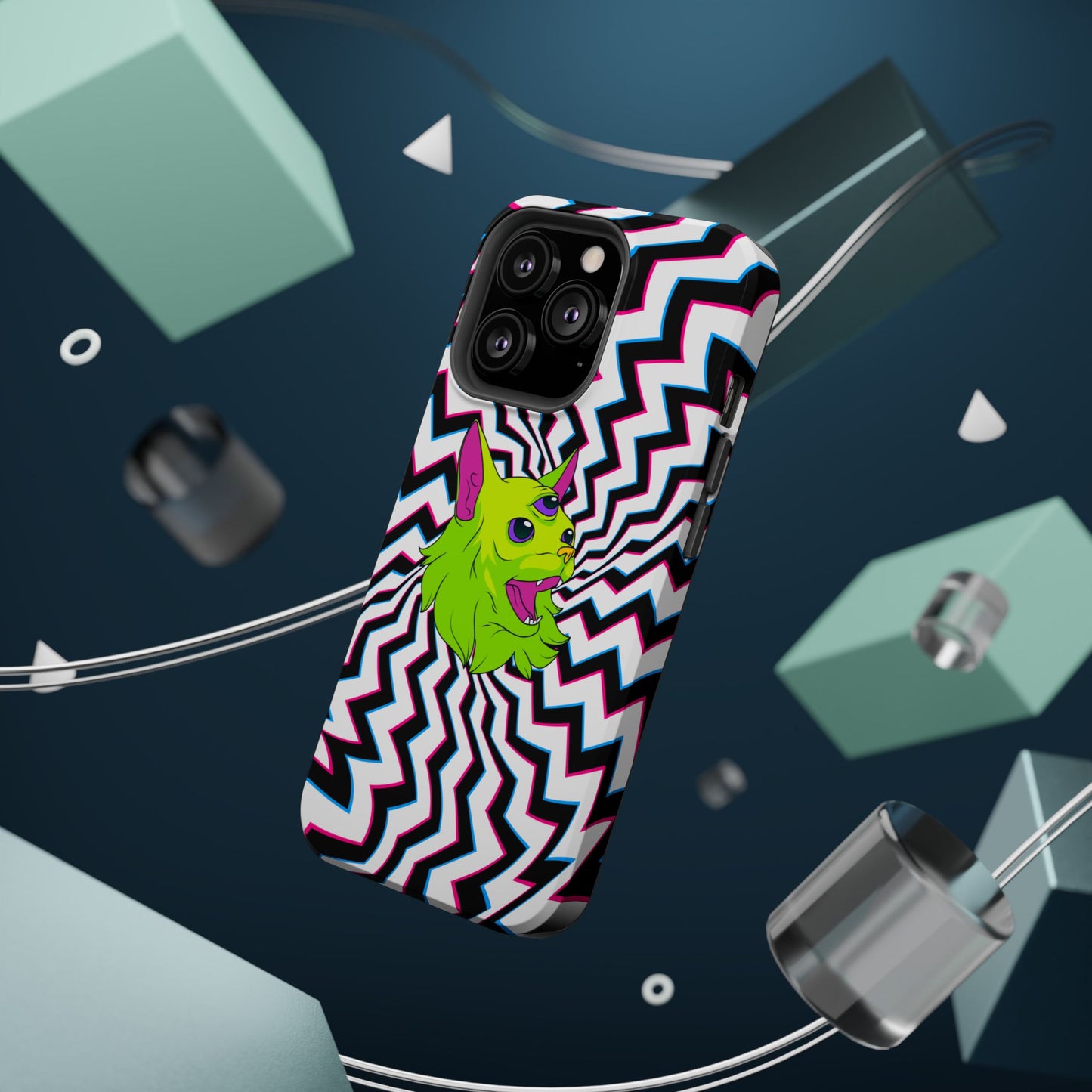 Vibrant Alien Cat Magnetic Phone Cases
