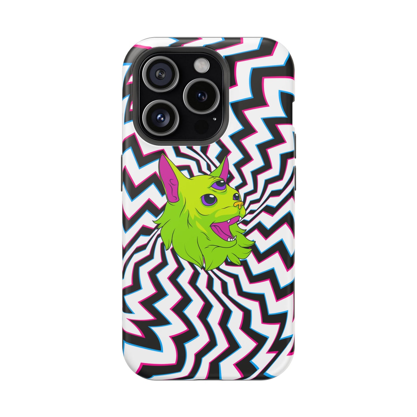 Vibrant Alien Cat Magnetic Phone Cases
