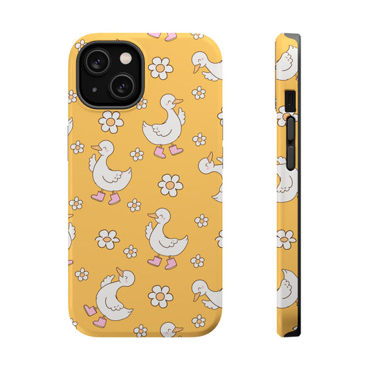 Charming Duck Pattern Magnetic Phone Case