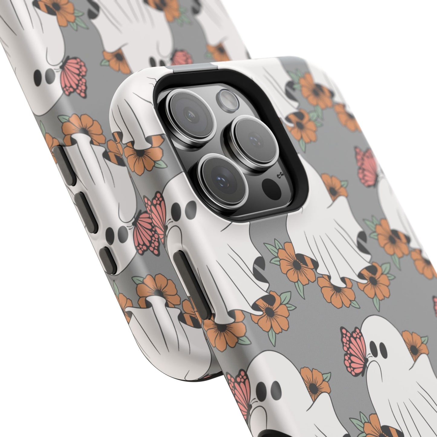 Cute Ghost Floral Phone Case