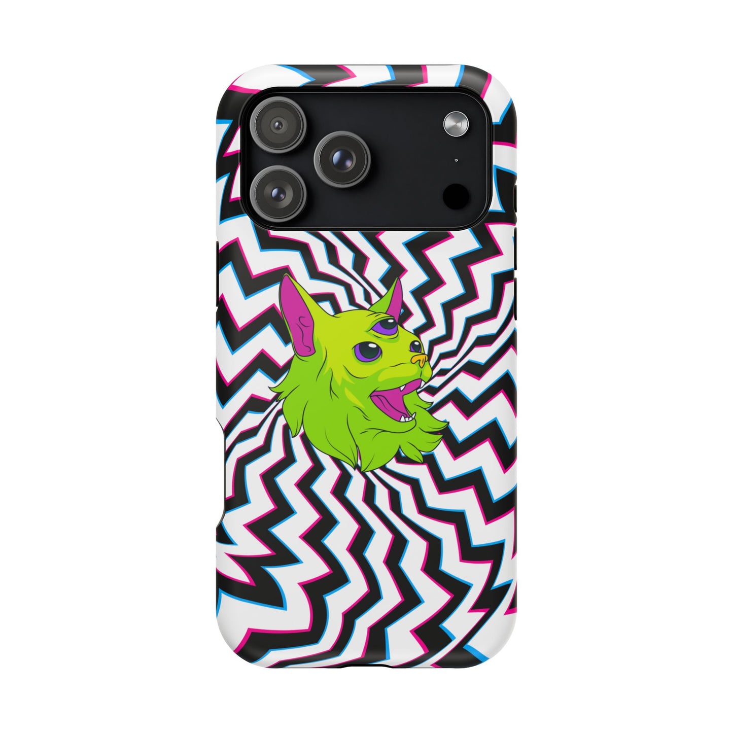 Vibrant Alien Cat Magnetic Phone Cases