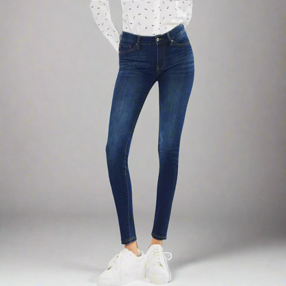 Kancan Mid Rise Super Skinny Jeans
