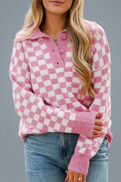 Checkmate Cozy Sweater
